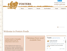 Tablet Screenshot of fosters-foods.co.uk